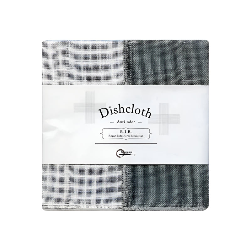Nawrap Charcoal Infused R.I.B. Dishcloth  - White