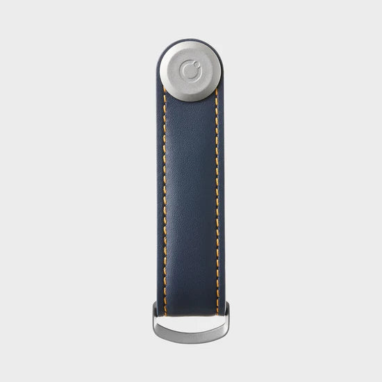 Orbitkey Key Organiser Leather - Navy/Tan
