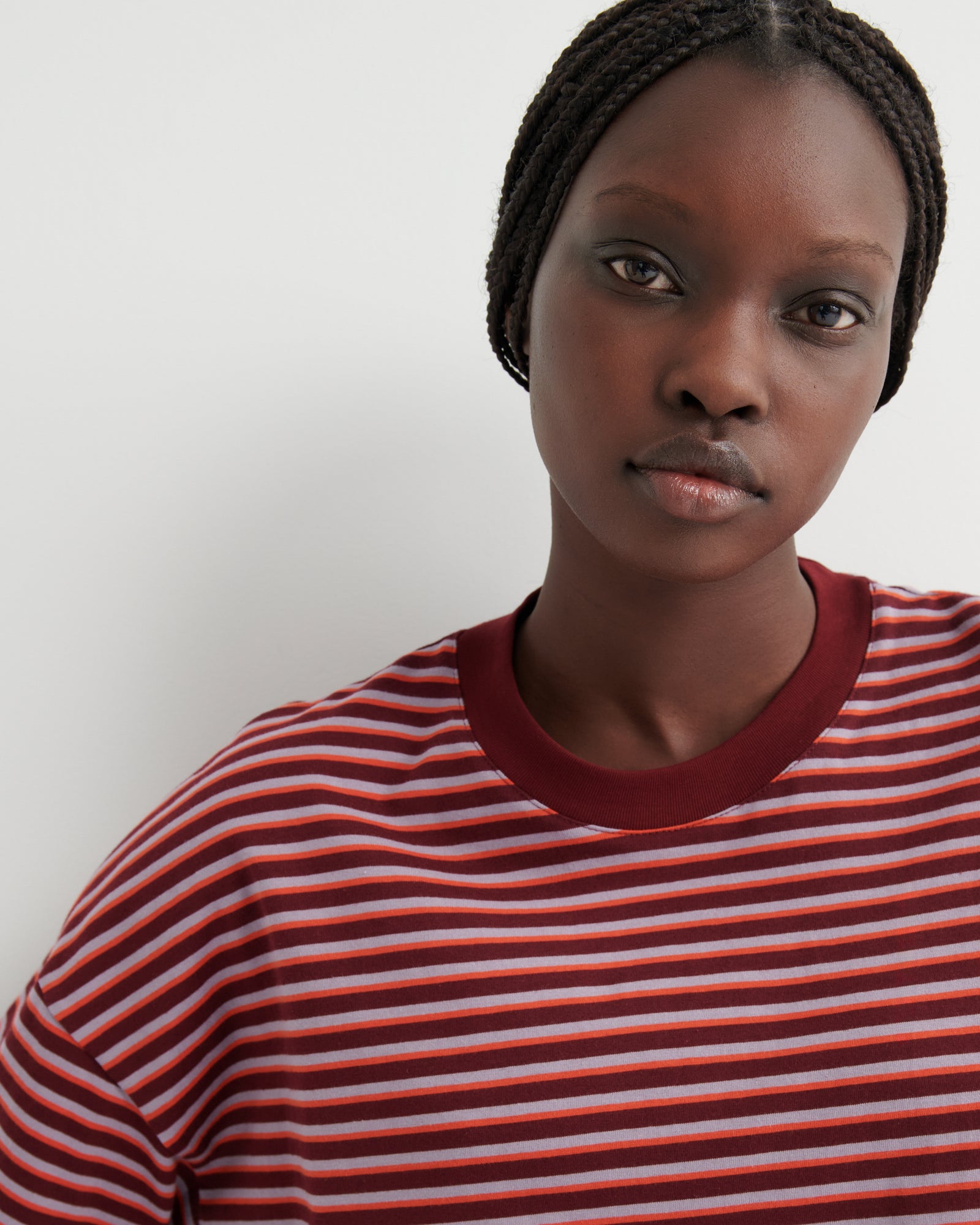 Kowtow Oversized Boxy Tee - Stack Stripe