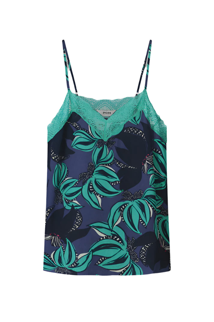 POM Amsterdam Cami Top - Delicacy Green
