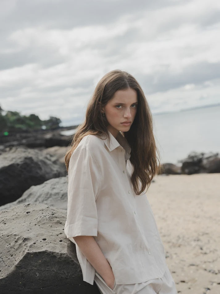 Sophie Pretty Little Shirt - Oyster