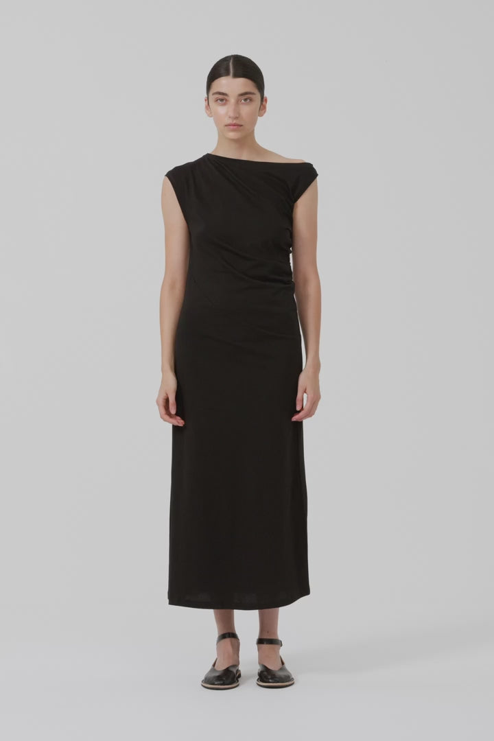 Kowtow Asymmetric Dress - Black
