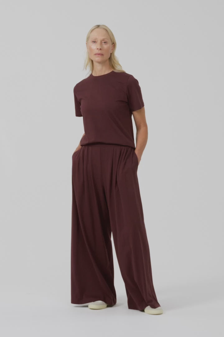 Kowtow Drape Pant - Mahogany