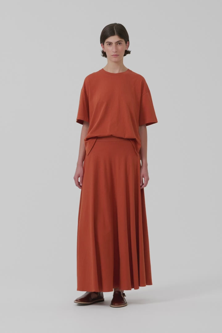 Kowtow Sphere Skirt - Clay Red