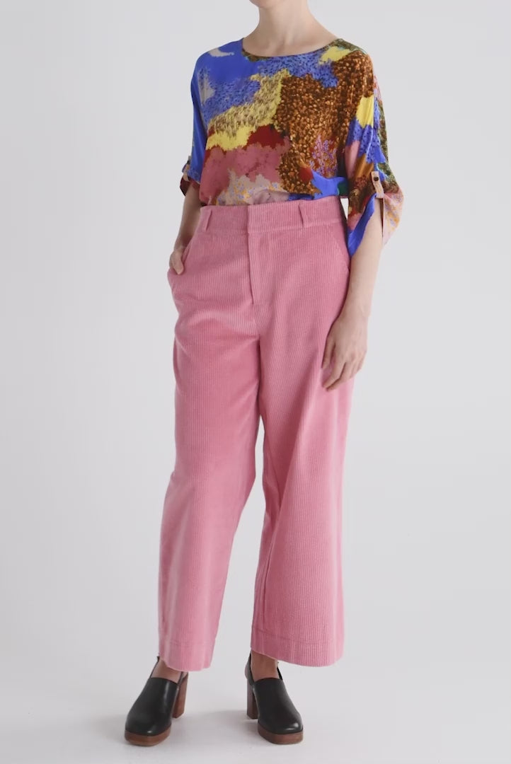 Elk Rhes Cord Pant - Pink Salt