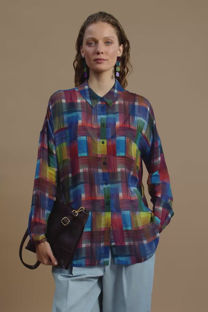 Elk Eir Sheer Shirt - Elbrus Print