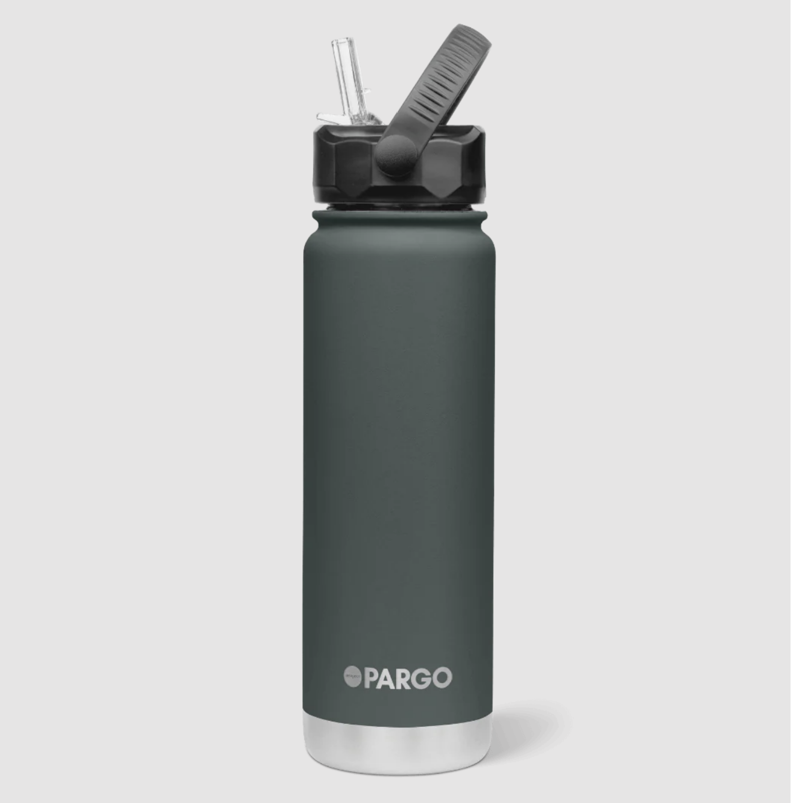 Project Pargo Insulated Bottle with Straw 750ml - Charcoal
