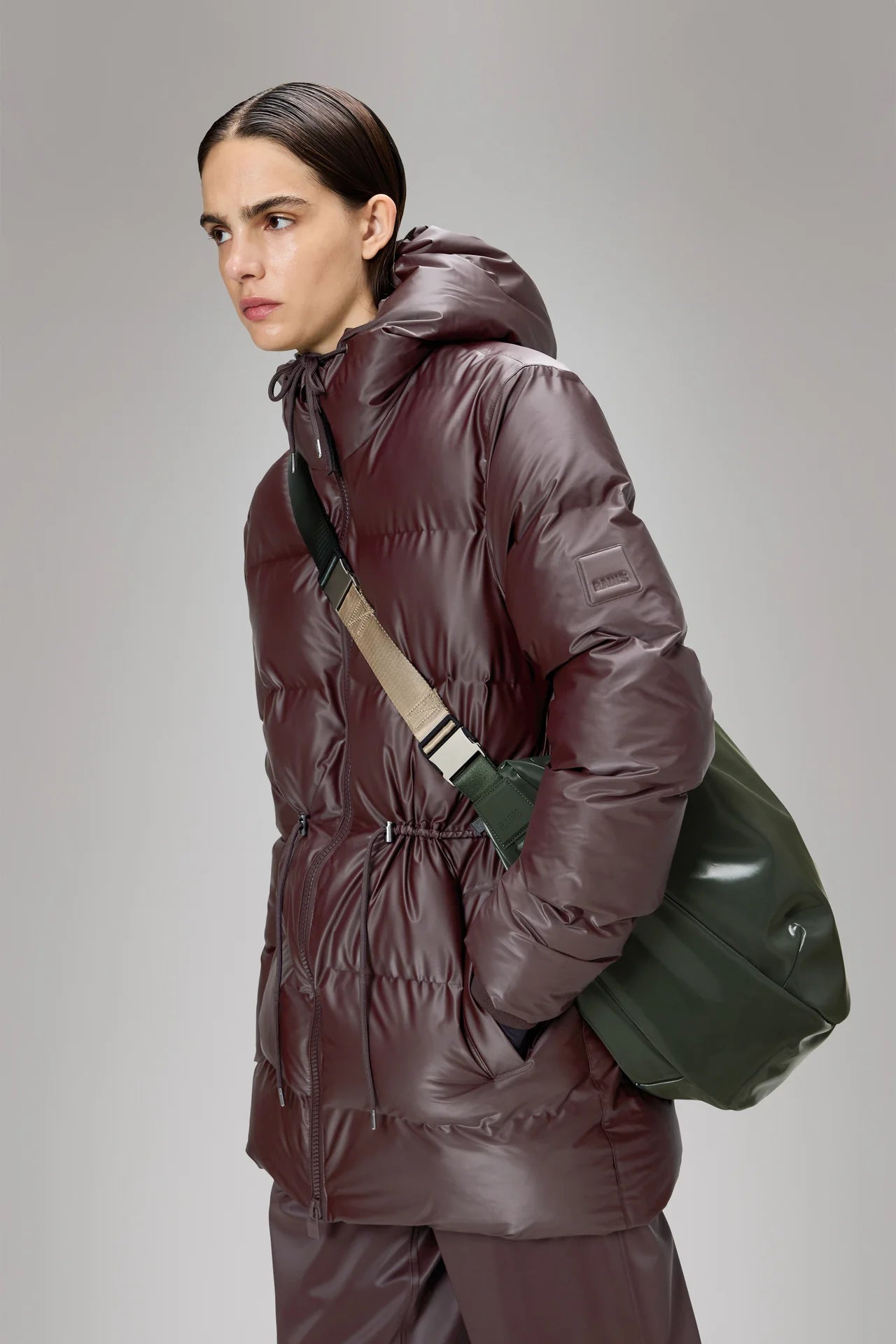 Rains Valera Shoulder Bag Large 14670 - Swamp