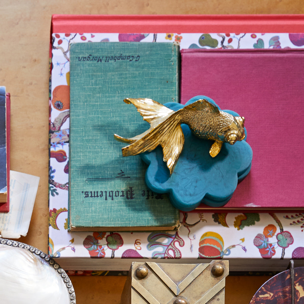 Sage and Clare Cecilia Coasters Set of 2 - Raspberry