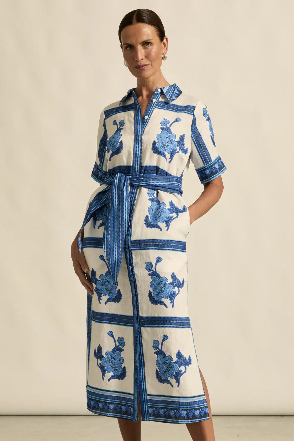 Zoe Kratzmann Roam Dress - Azure Collage