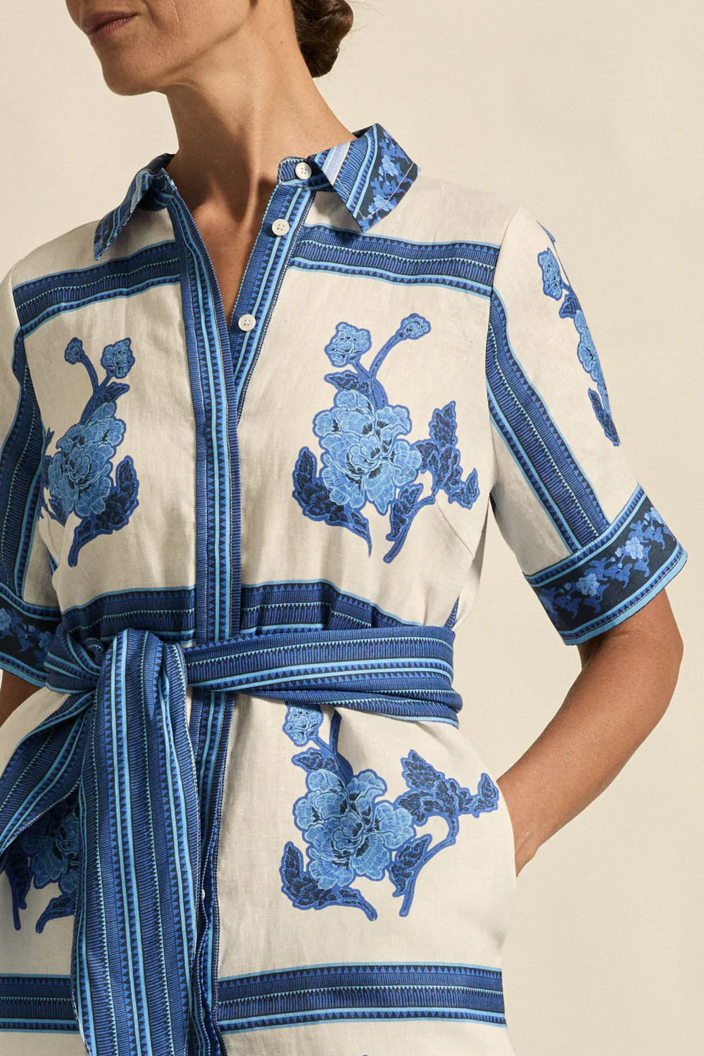 Zoe Kratzmann Roam Dress - Azure Collage