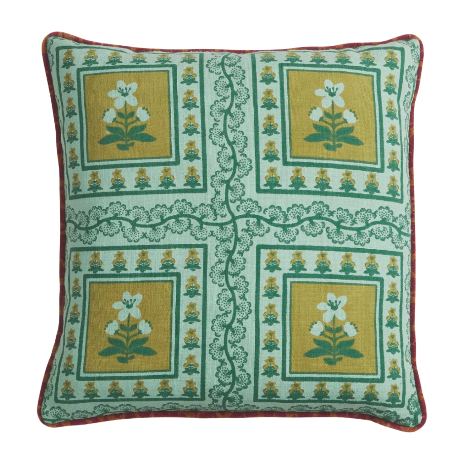 Sage and Clare Claire Reversible Cushion - Jade