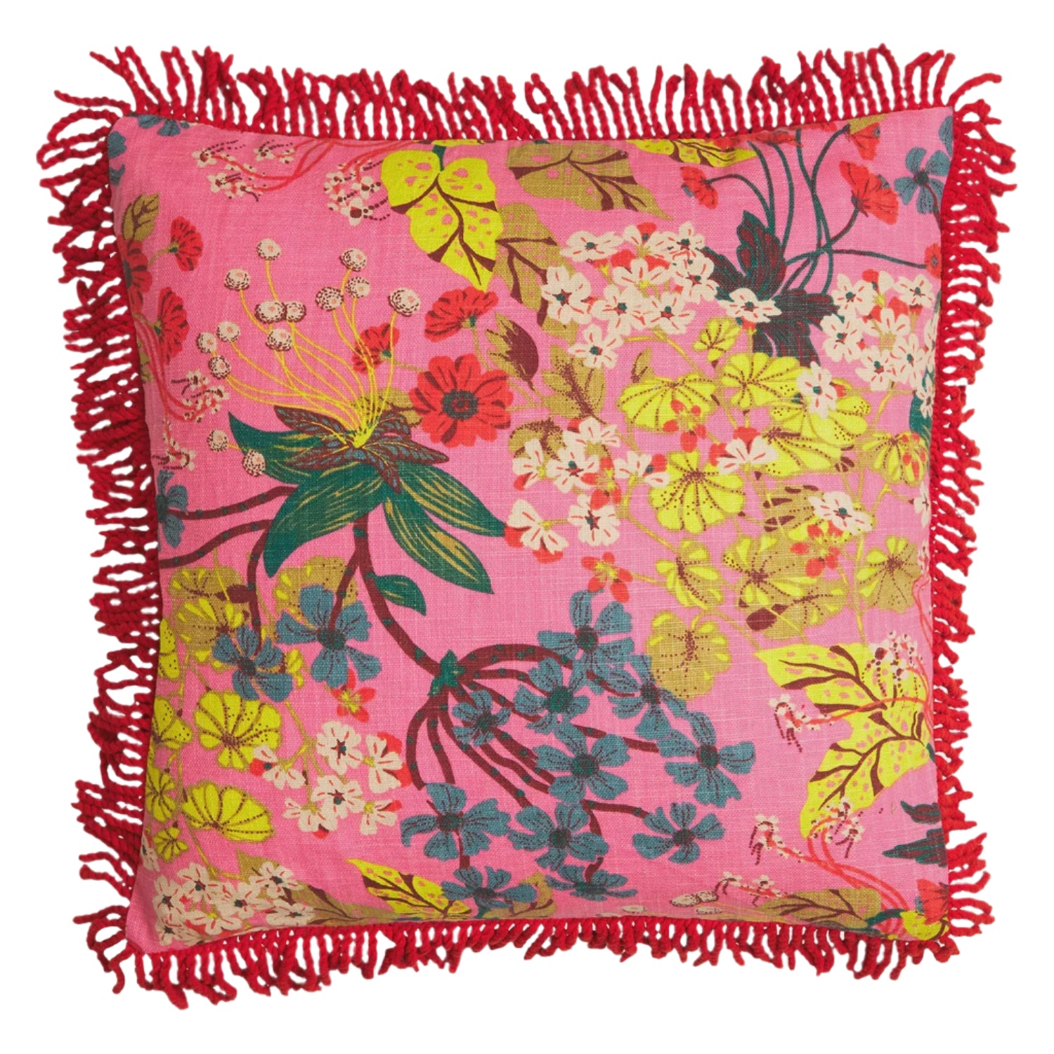 Sage and Clare Genevieve Square Fringe Cushion
