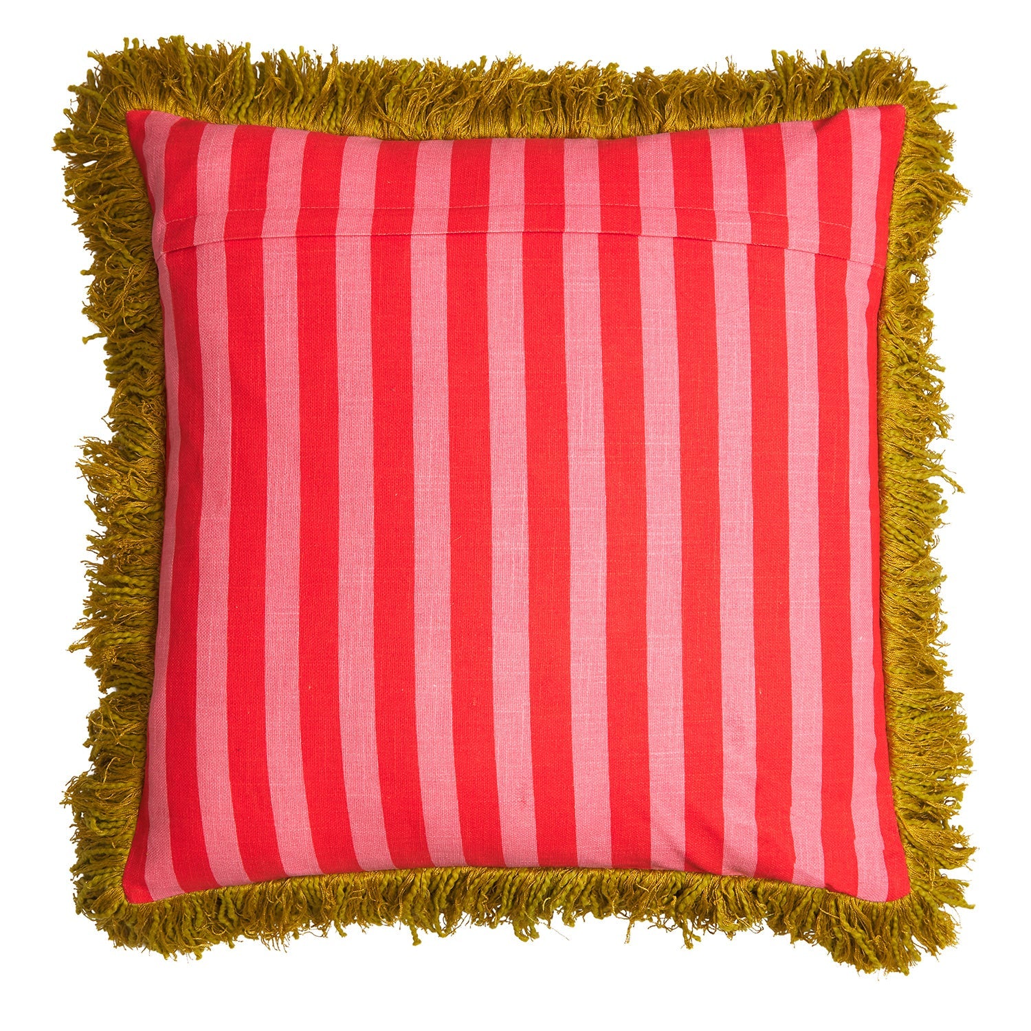 Sage and Clare Annette Embroidered Cushion - Cosmo Pink