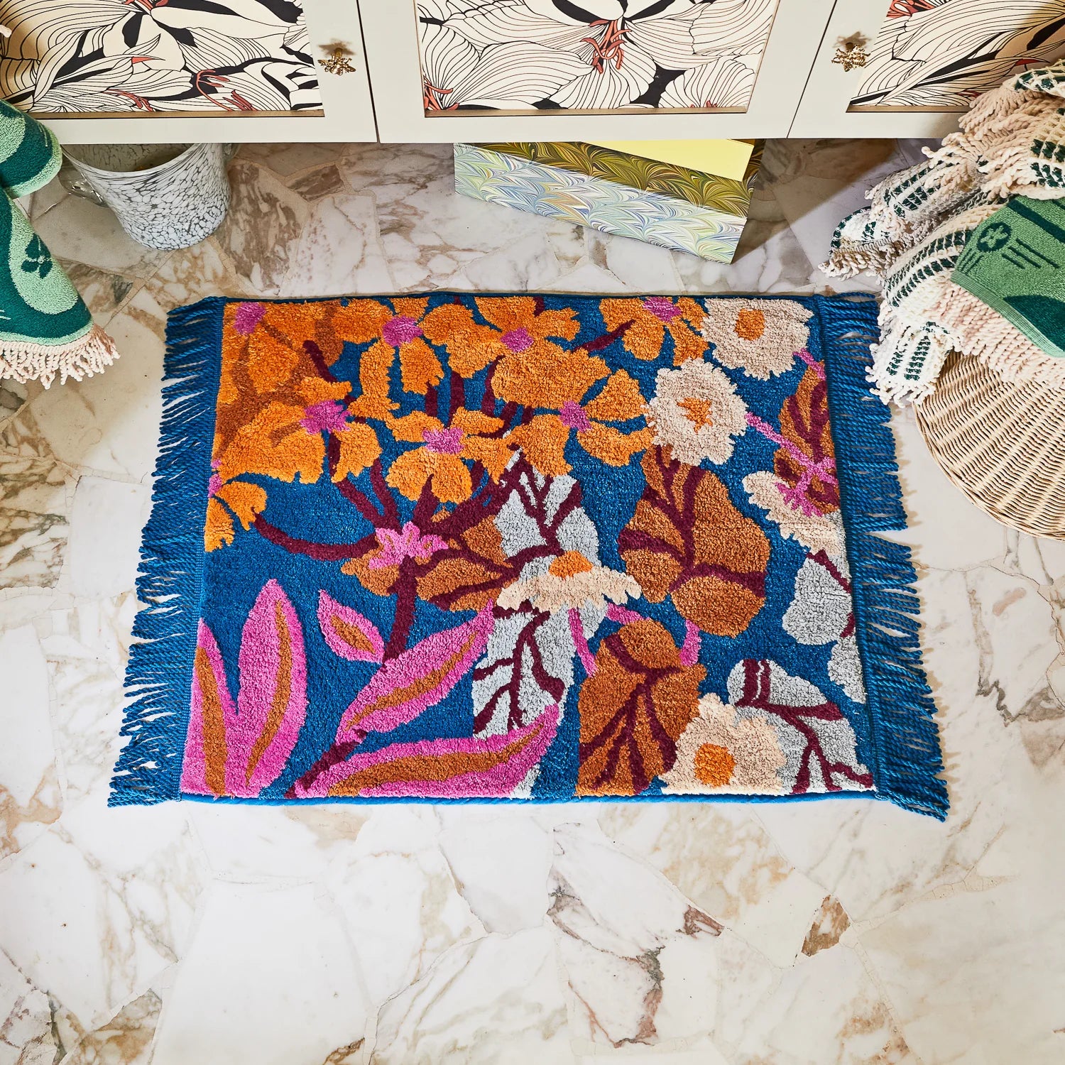Sage and Clare Genevieve Bath Mat - Capri