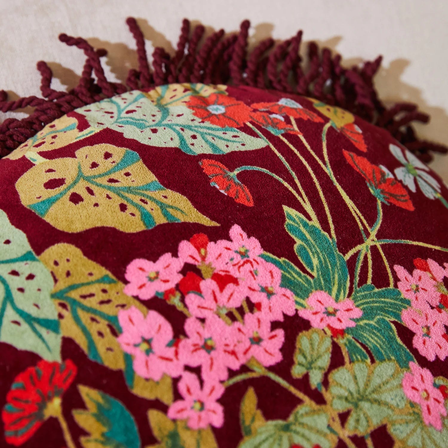 Sage and Clare Genevieve Fringe Cushion