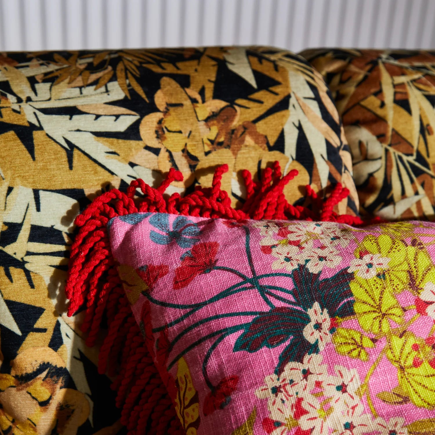 Sage and Clare Genevieve Square Fringe Cushion