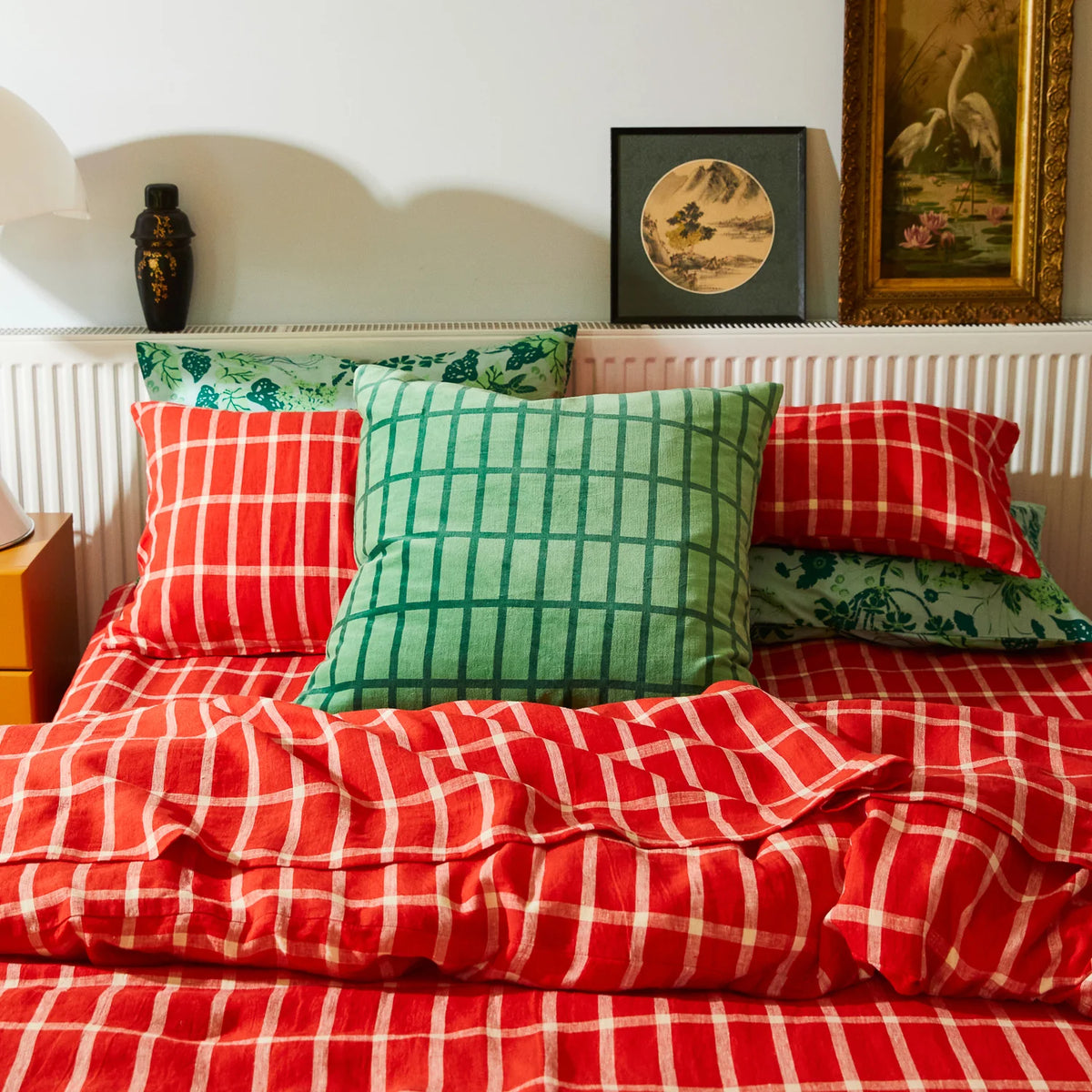 Sage and Clare Remi Velvet Cushion - Emerald