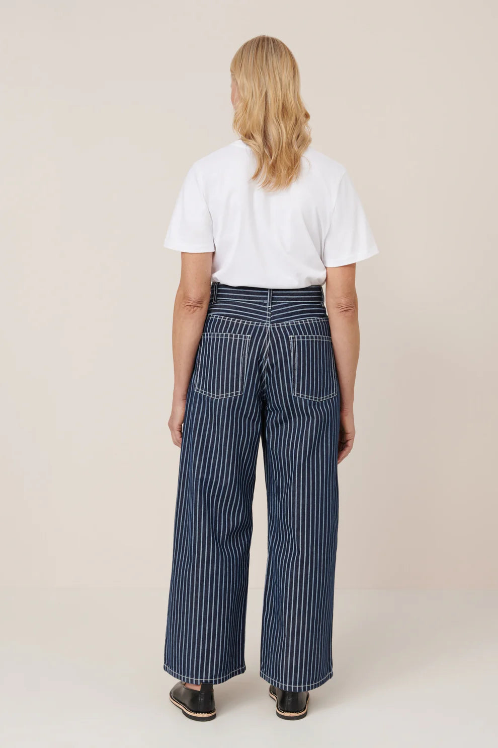 Kowtow Sailor Jeans - Chalk Stripe