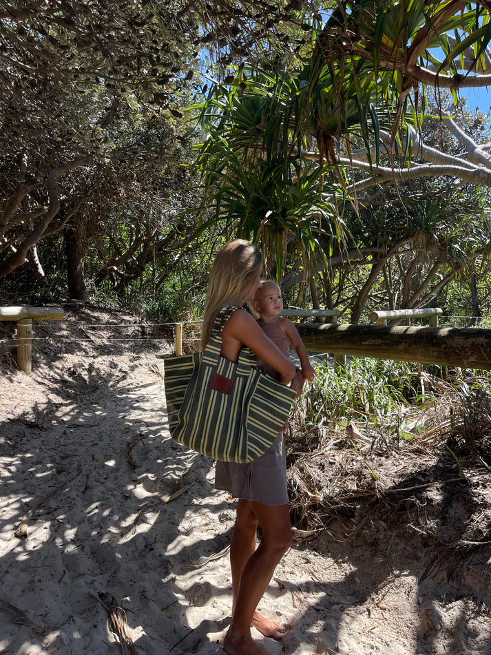 Saint Rue Open Shoulder Tote - Olive