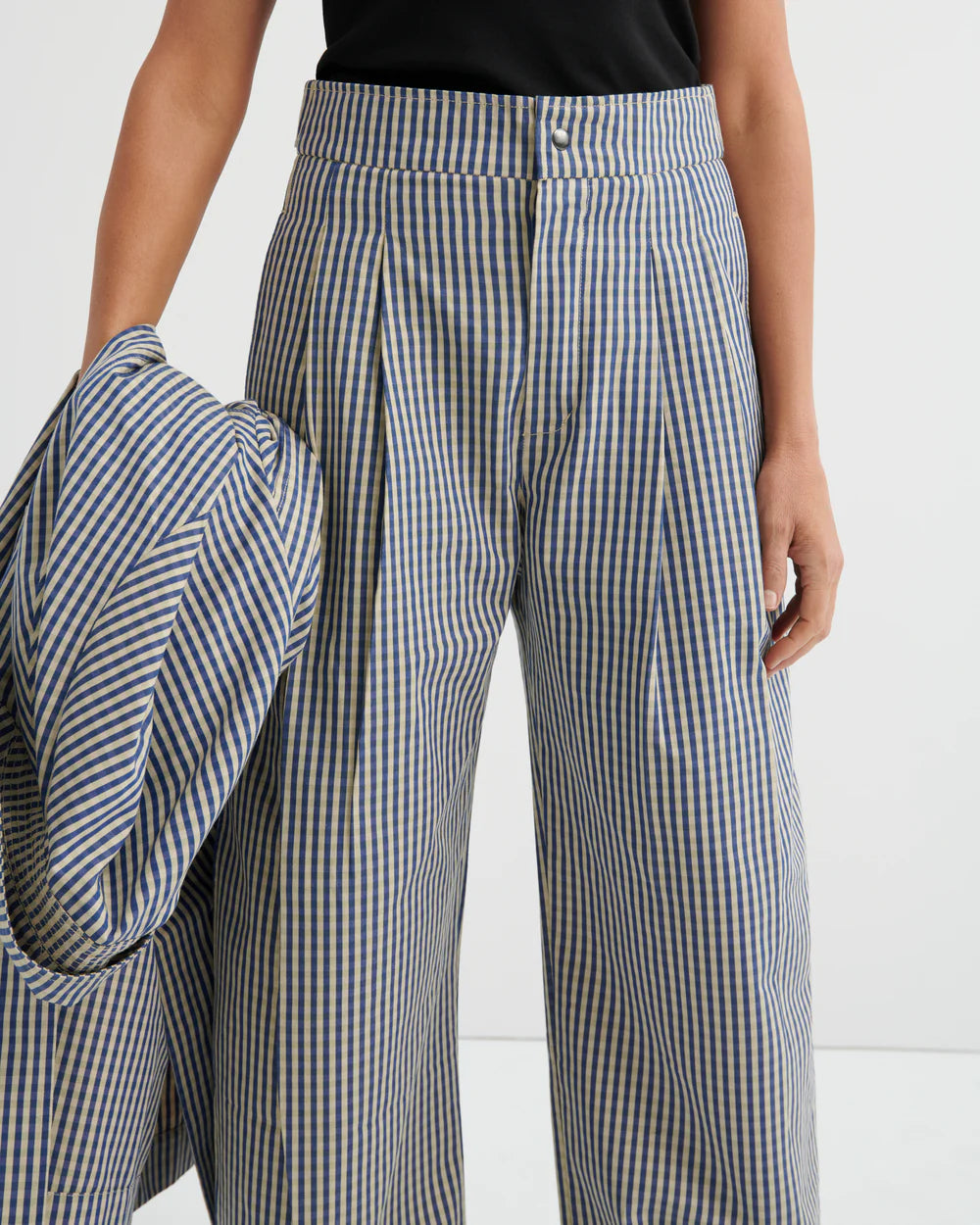 Kowtow Sculpt Pant - Landscape Check