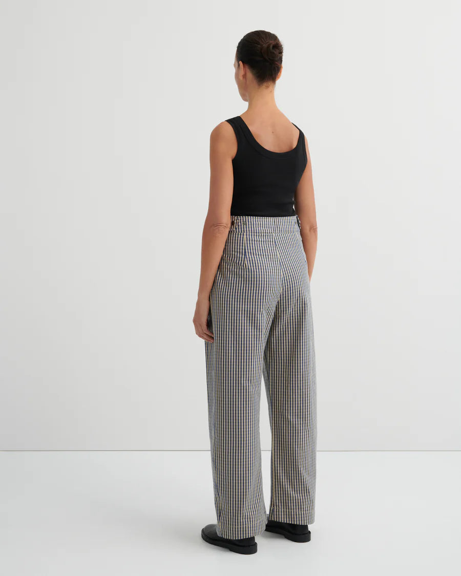 Kowtow Sculpt Pant - Landscape Check