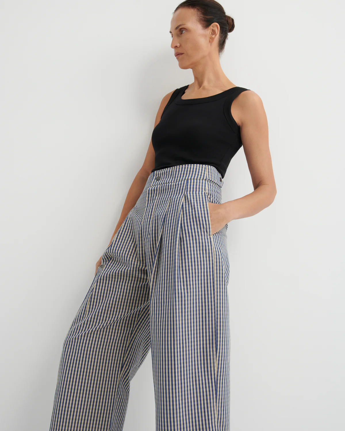 Kowtow Sculpt Pant - Landscape Check
