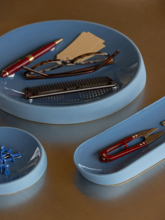 Citta Oblique Tray Small - Azure Blue