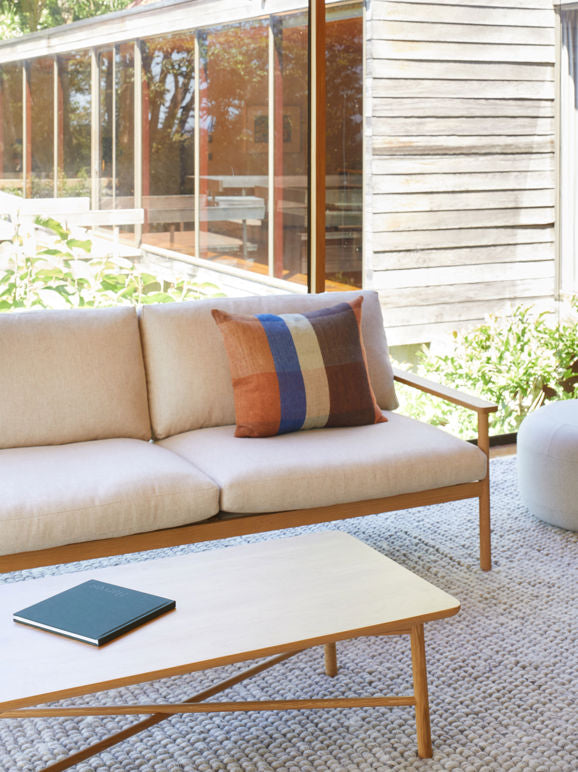 Citta Cabin Linen Cushion - Midnight