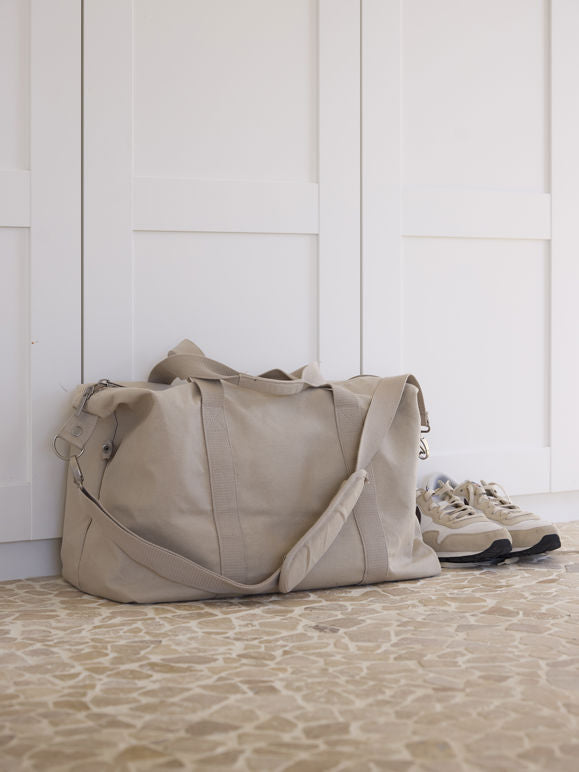 Citta Canvas Weekender Bag - Beige