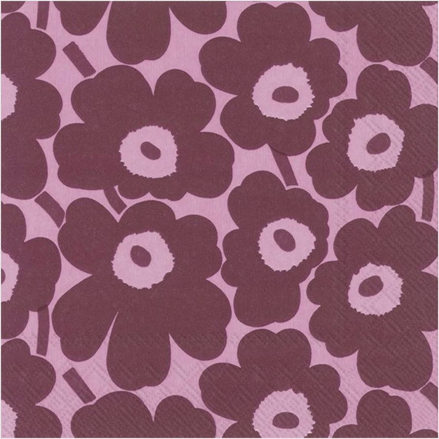 Marimekko Napkins - Mini Unikko Pink