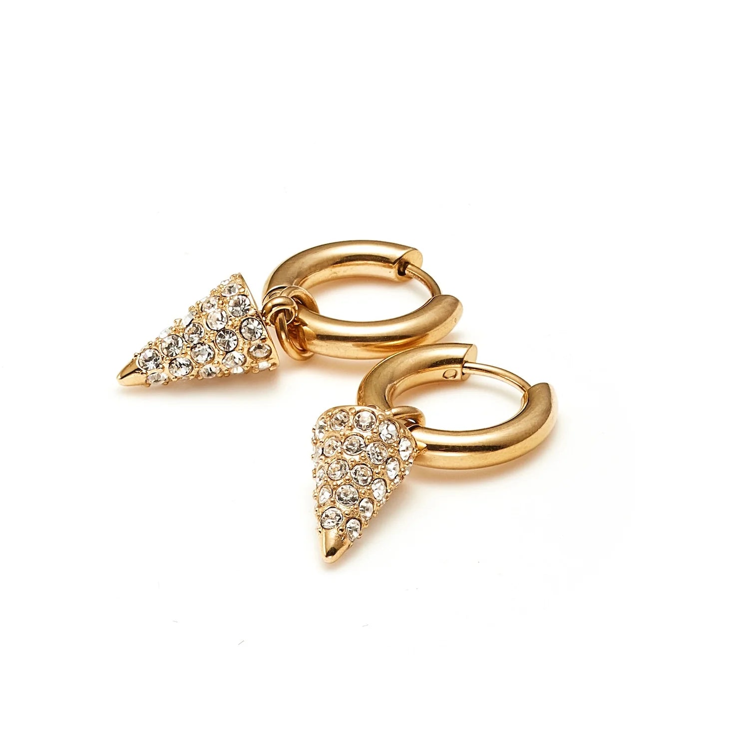 Silk & Steel Voltage Hoops - Gold