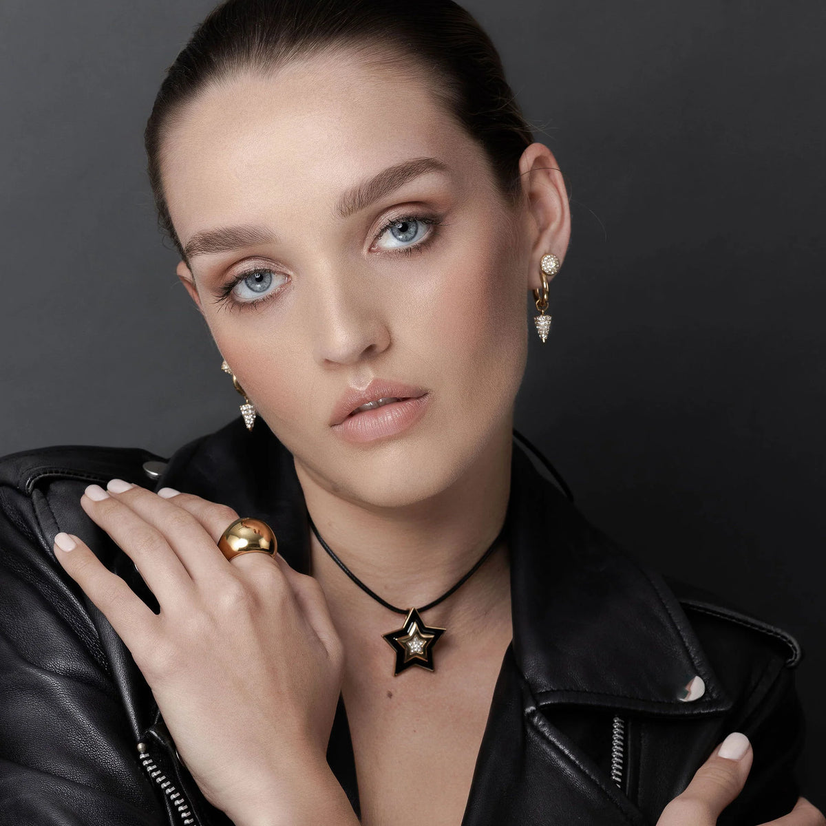 Silk & Steel Voltage Hoops - Gold