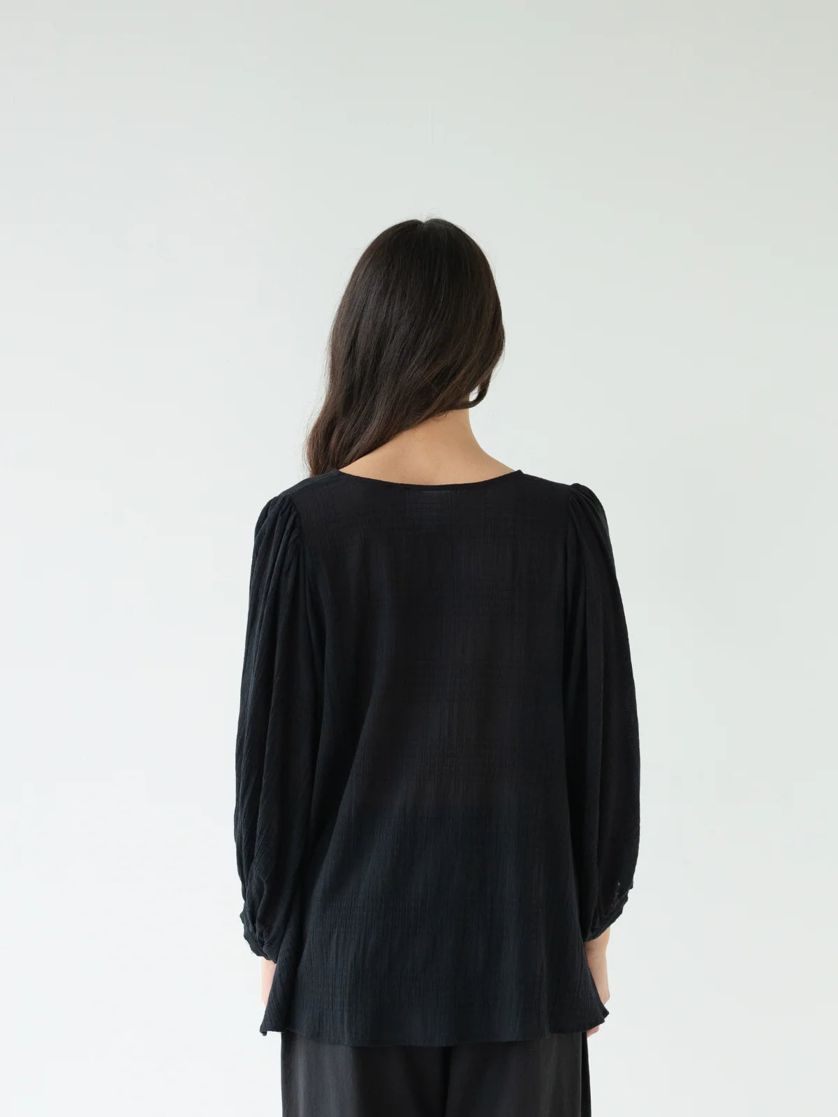 Sophie Tie Top - Black Check