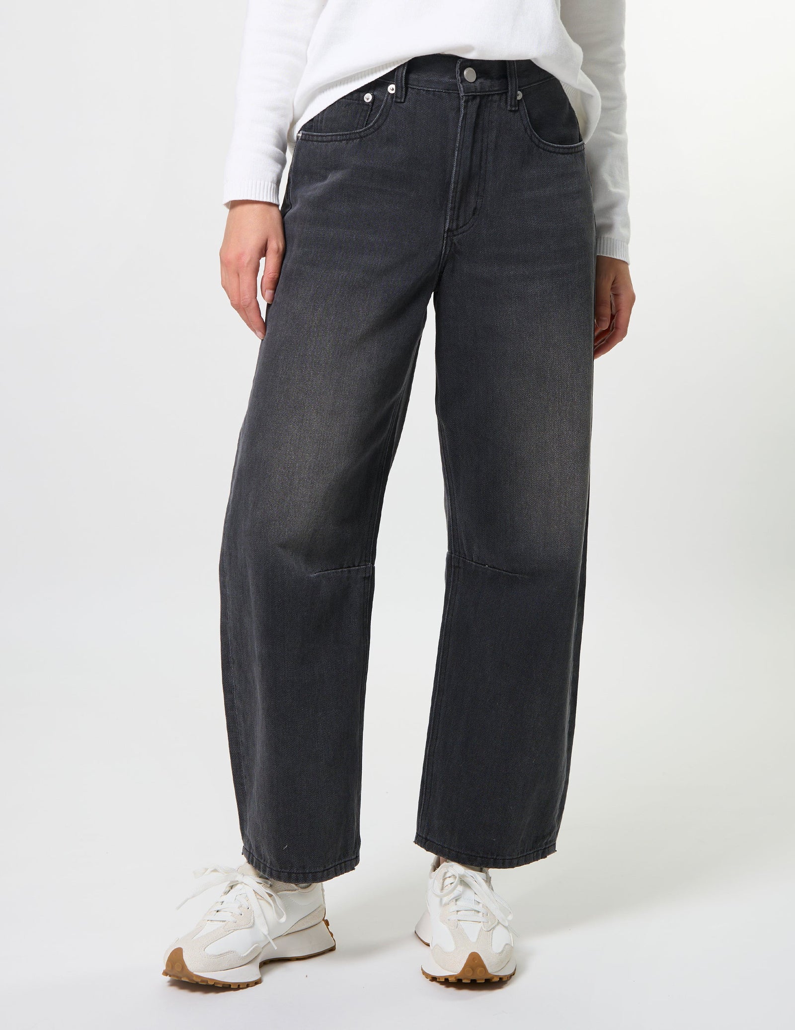 Stella and Gemma Carson Barrel Jean - Slate Grey