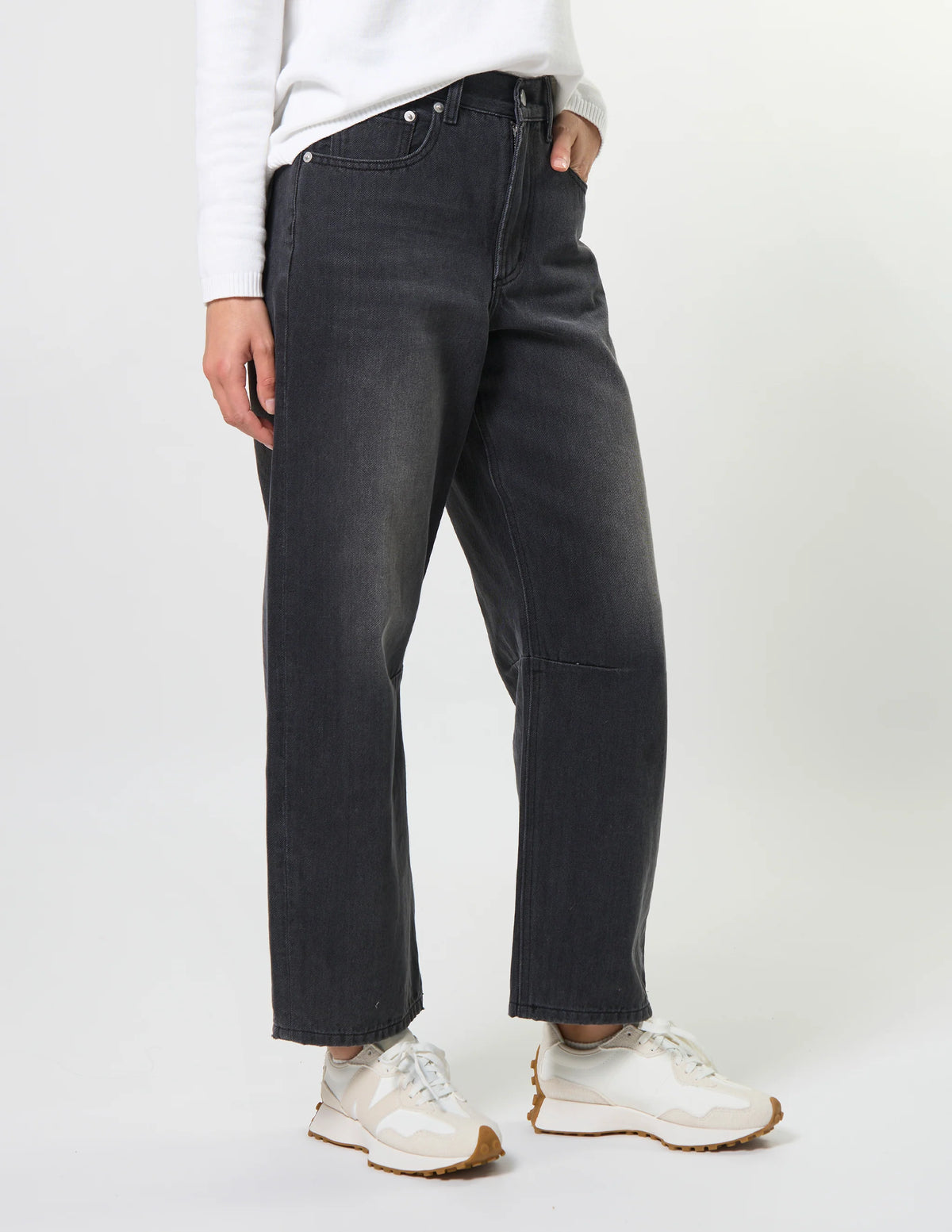 Stella and Gemma Carson Barrel Jean - Slate Grey