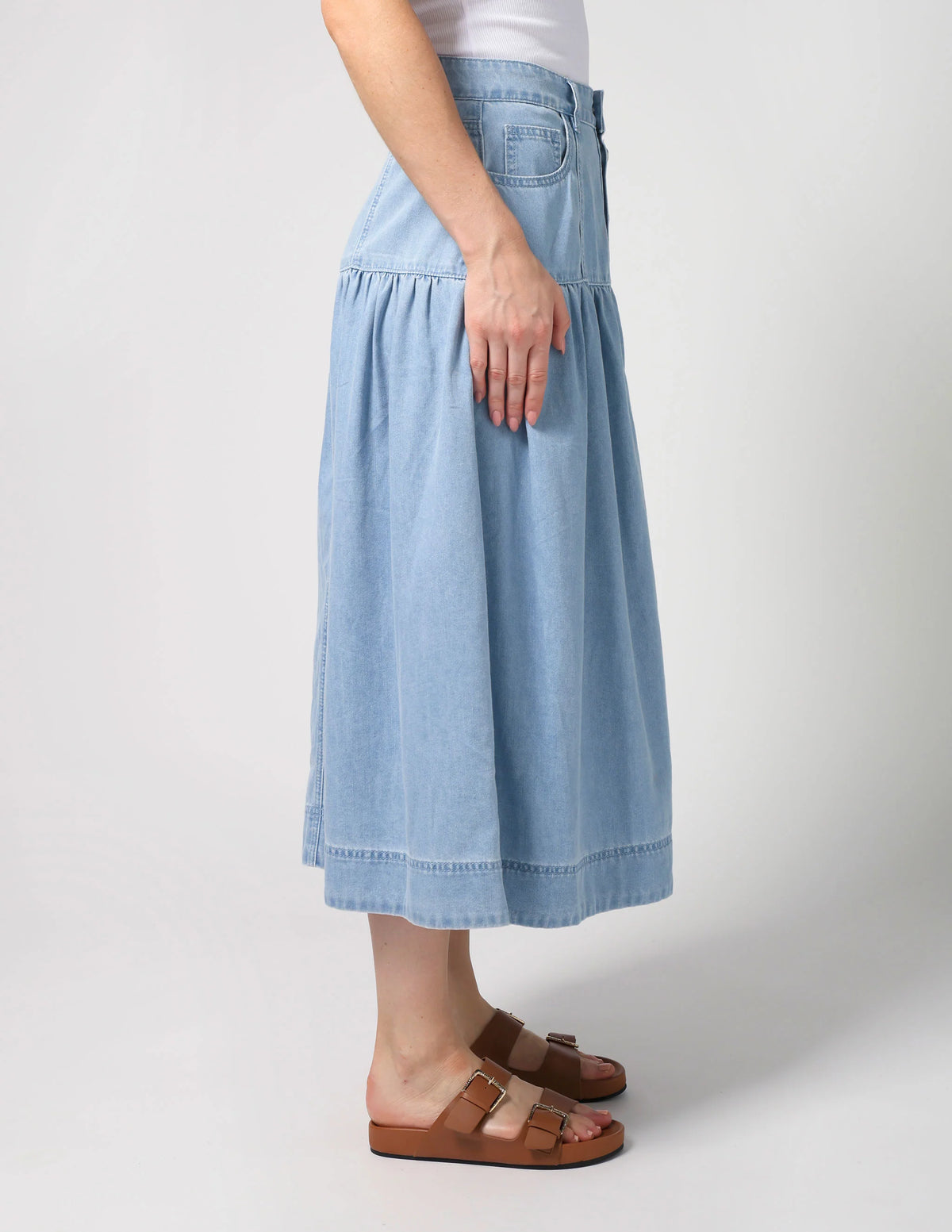 Stella and Gemma Lou Skirt - Light Denim