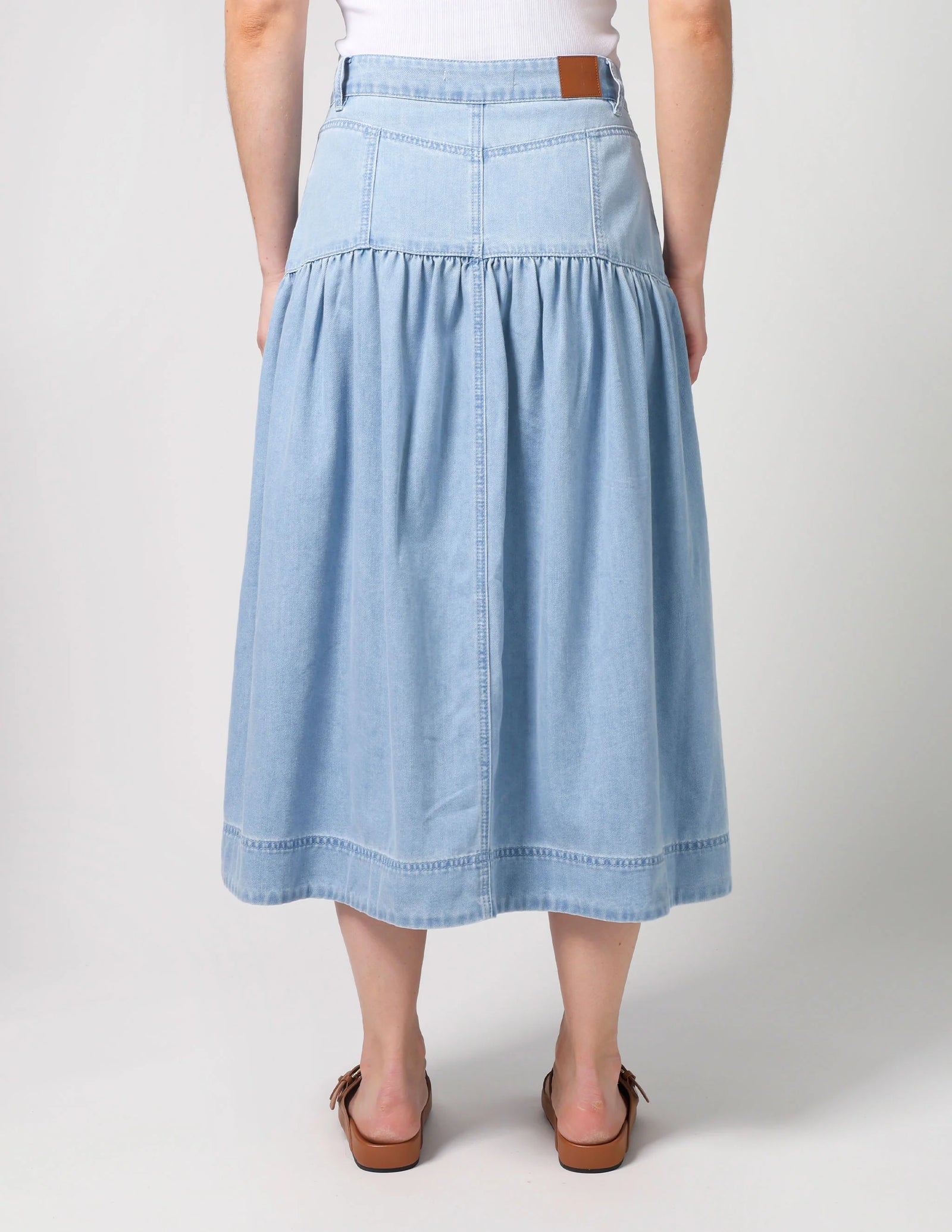 Stella and Gemma Lou Skirt - Light Denim