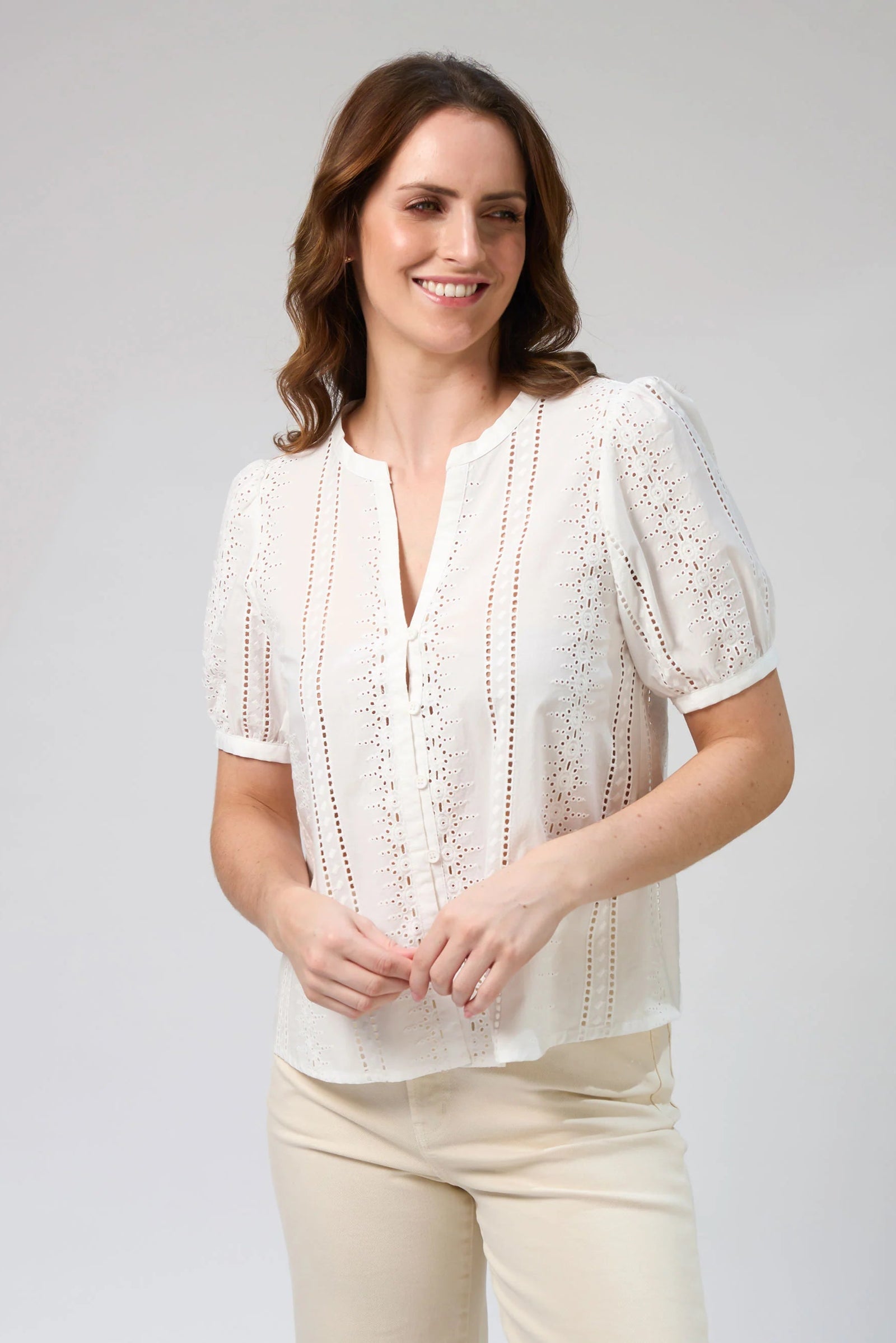 Stella and Gemma Maddie Blouse - White