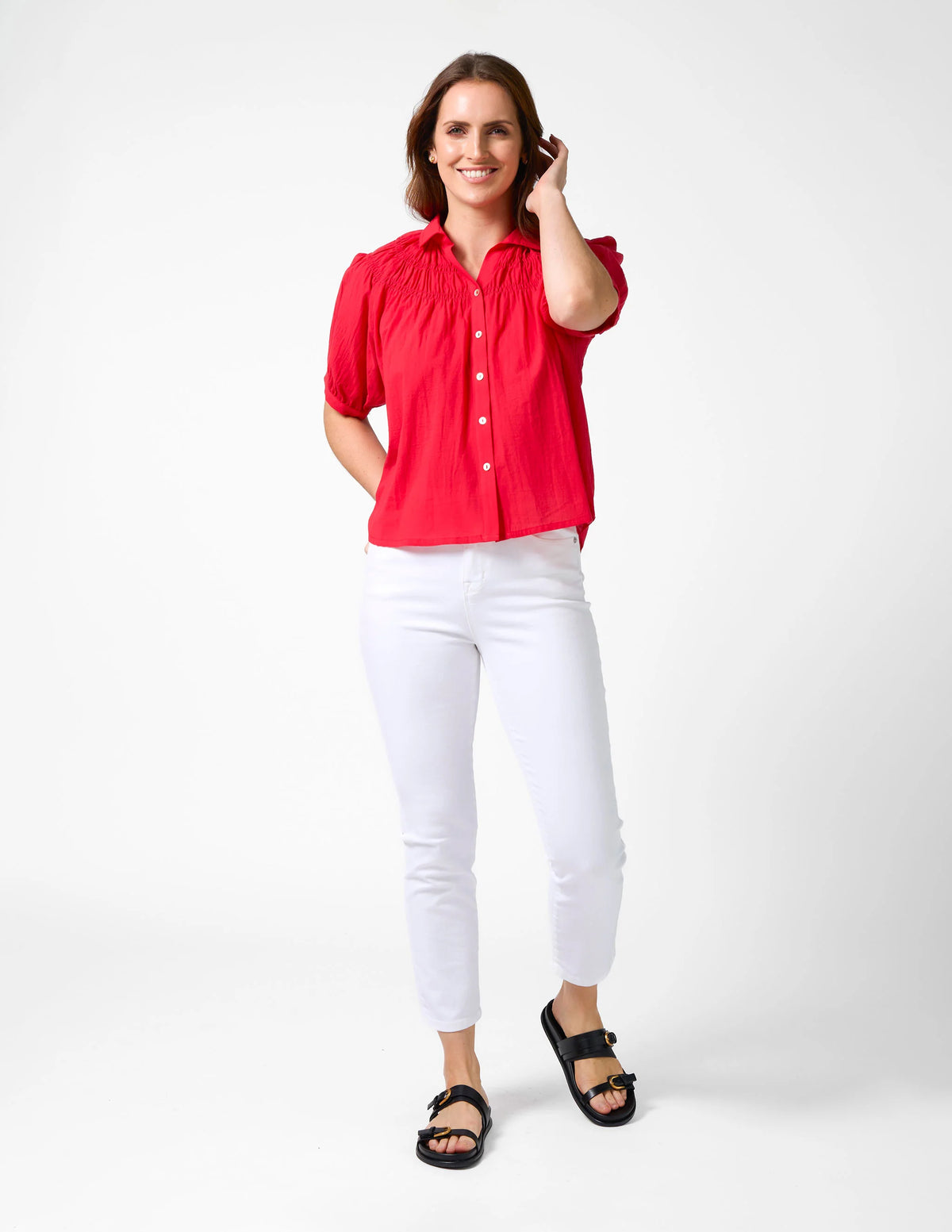 Stella and Gemma Mimi Blouse - Flame