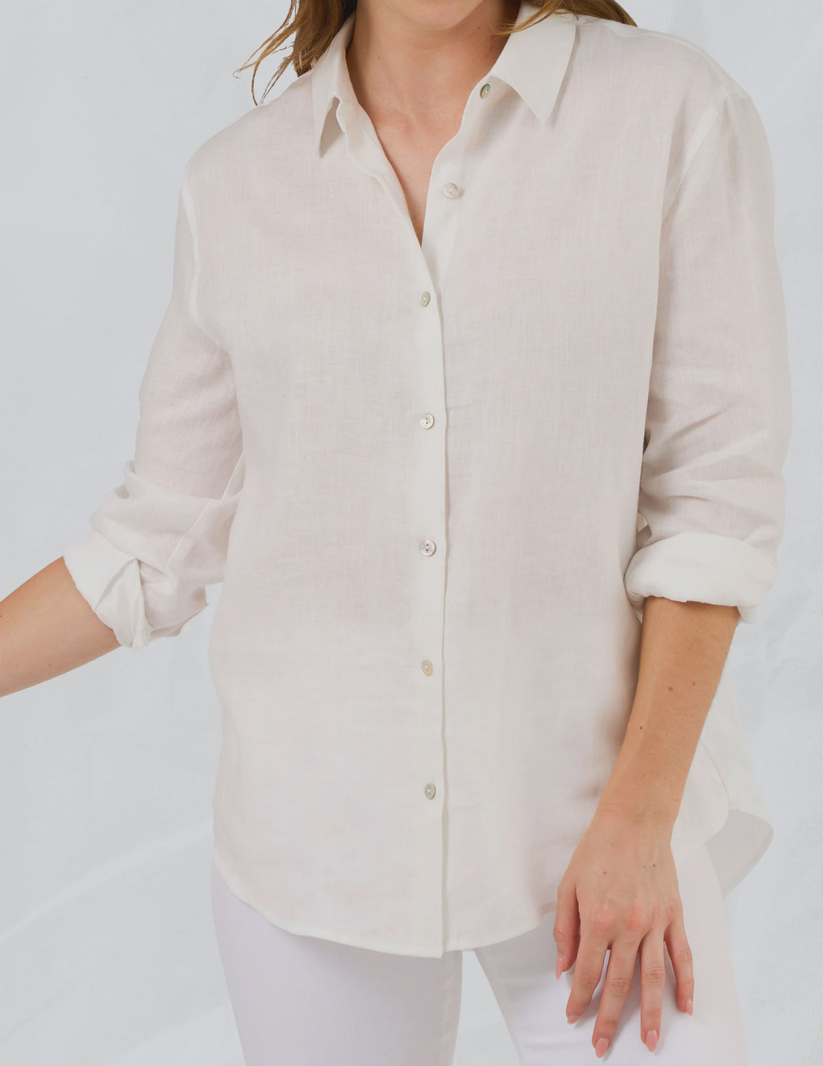 Stella and Gemma Perfect White Shirt - White