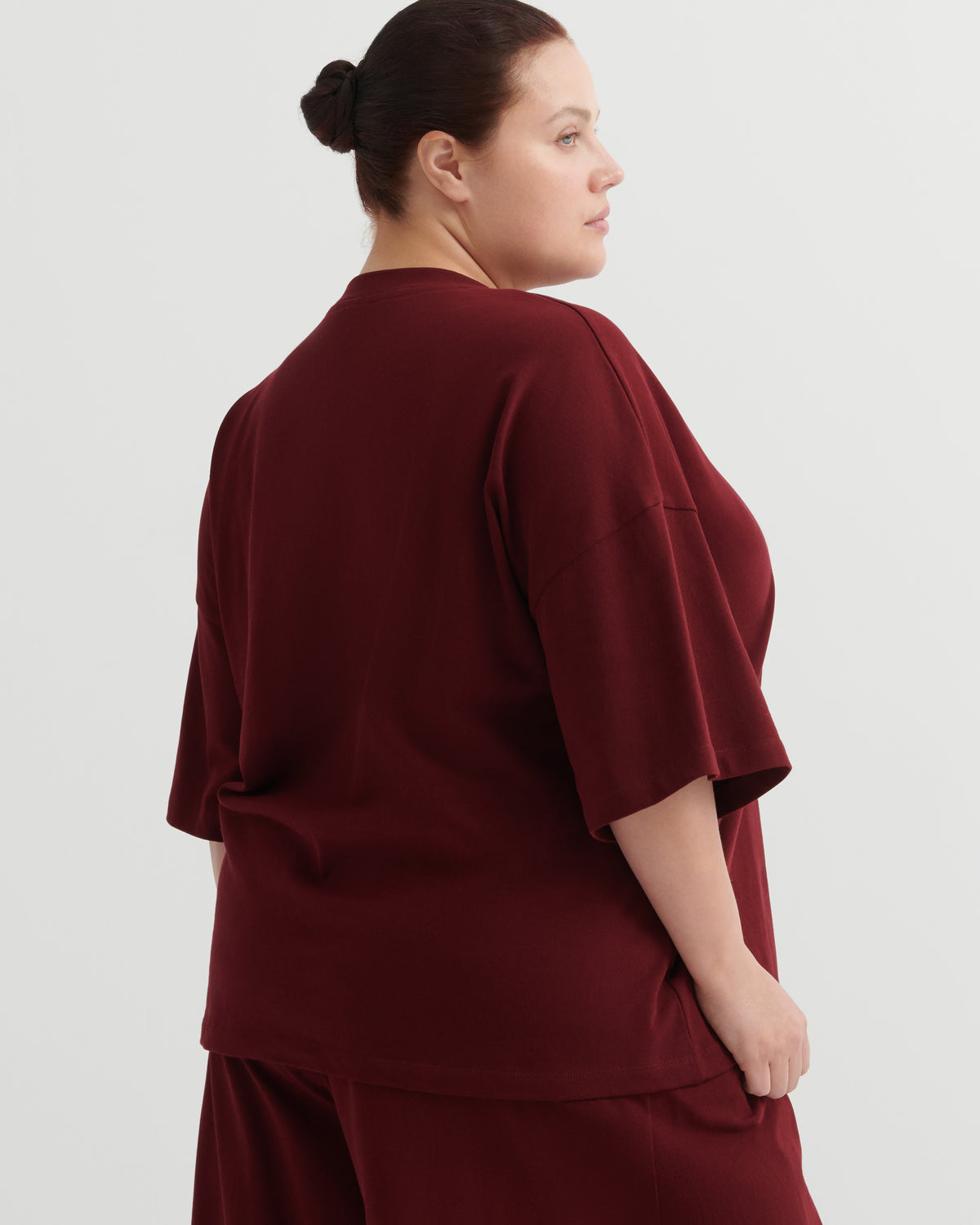 Kowtow Stencil Tee - Maroon