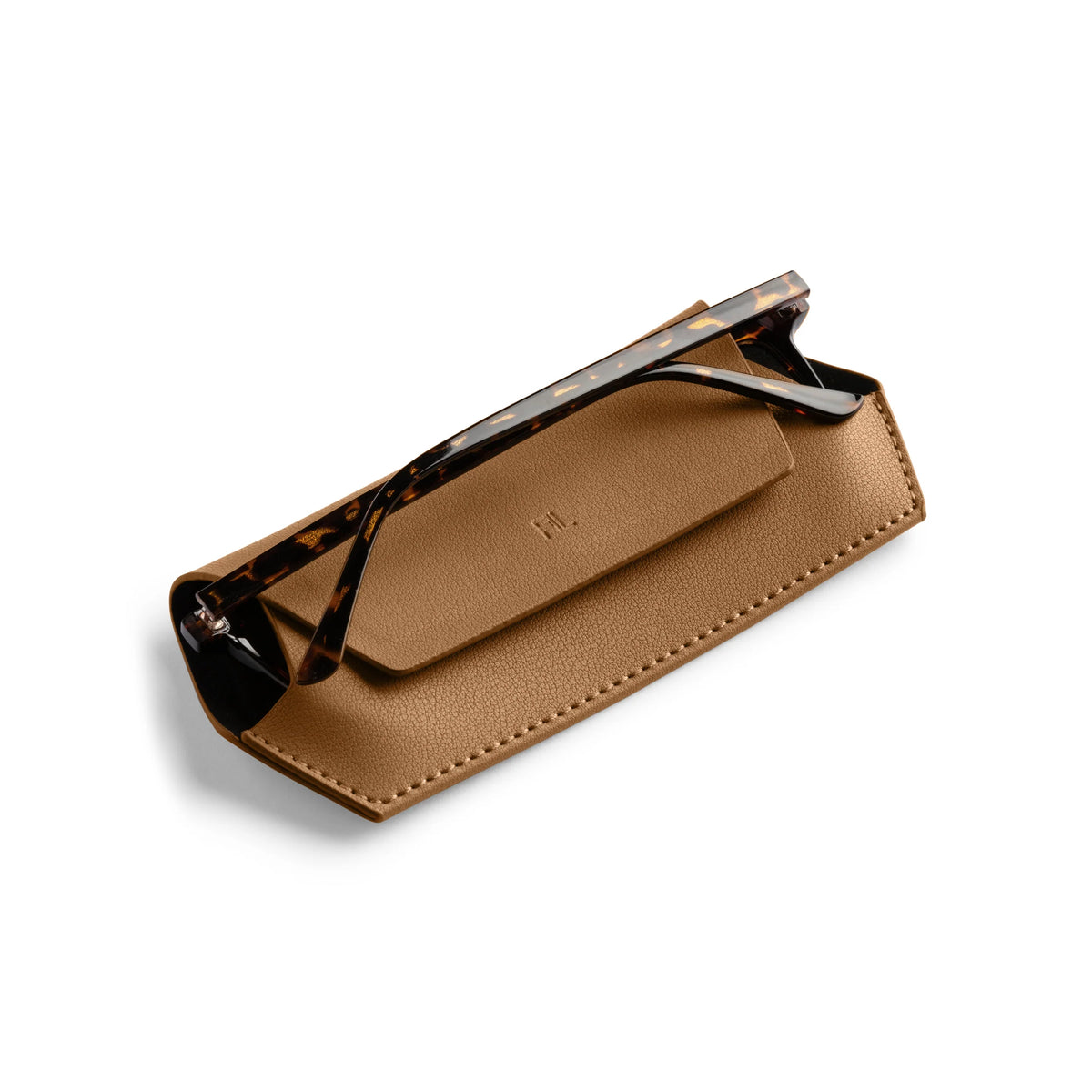 Fox and Leo Slimline Glasses Case - Tan