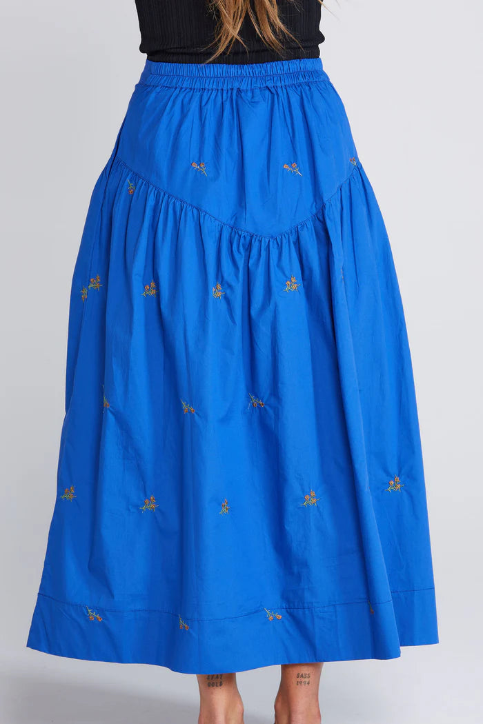 Thing Thing Aria Skirt - Cobalt Blossom