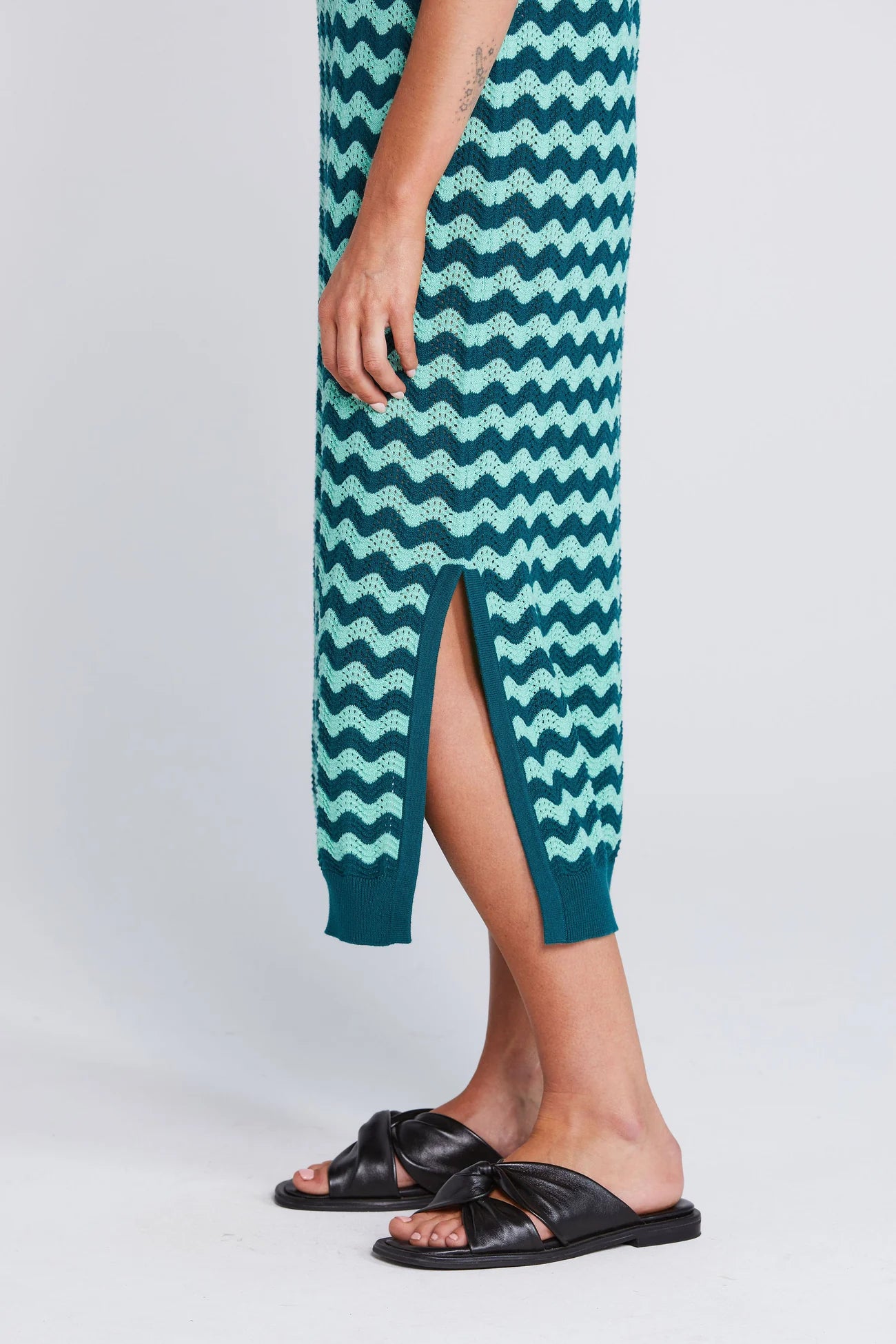 Thing Thing Squiggle Dress - Sage & Cypress