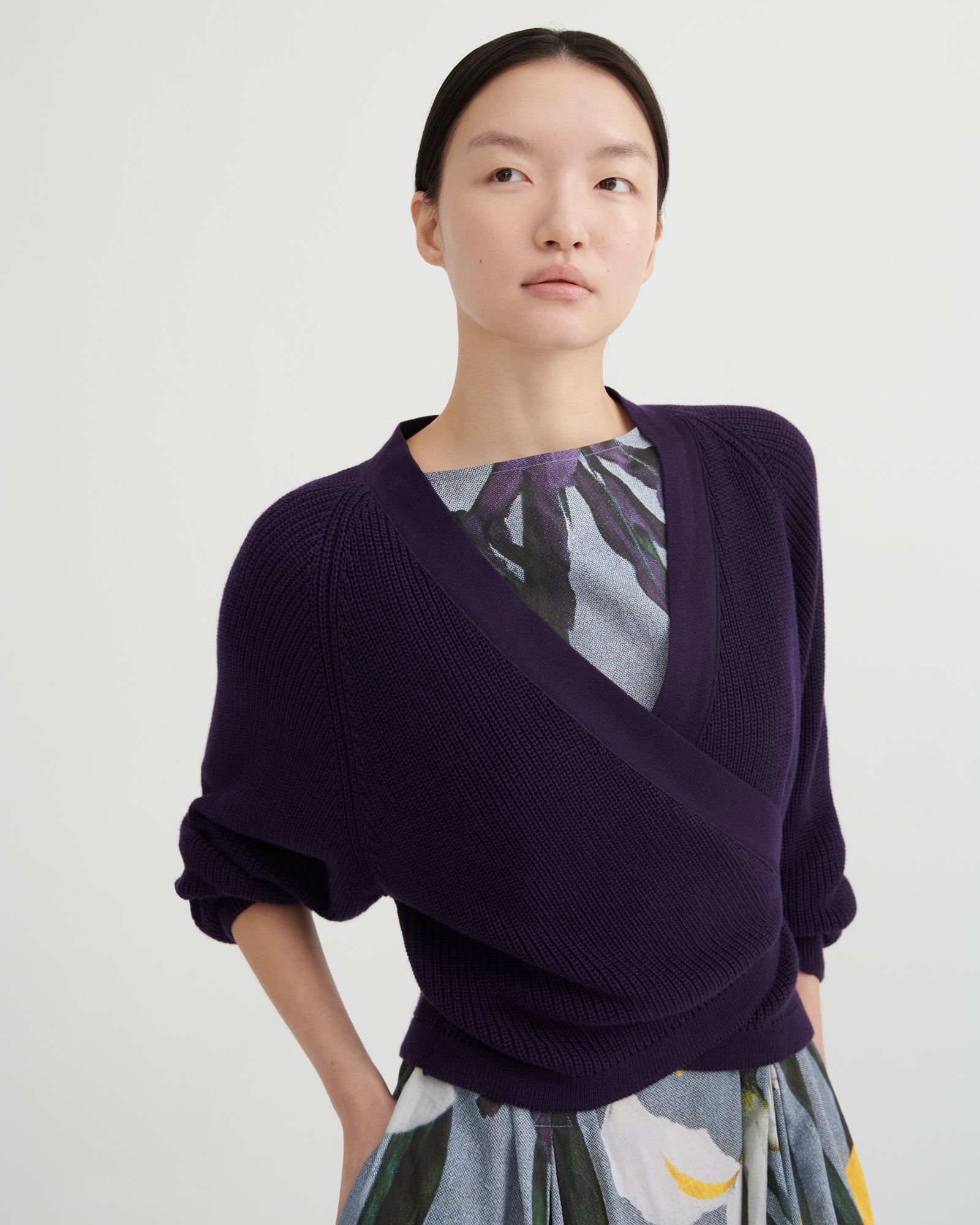 Kowtow Composure Cardigan - Dahlia