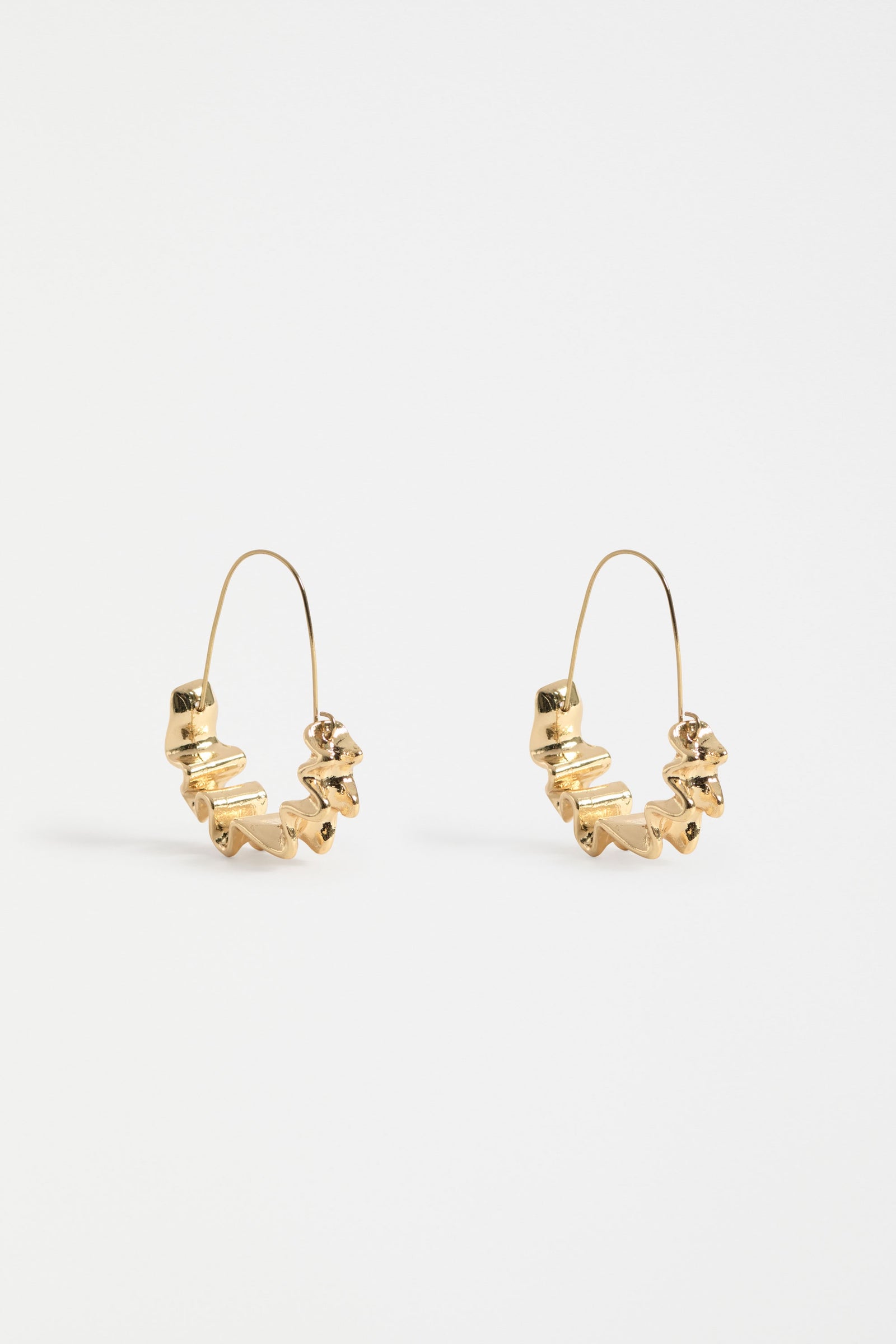 Elk Andel Hoop Earrings - Gold