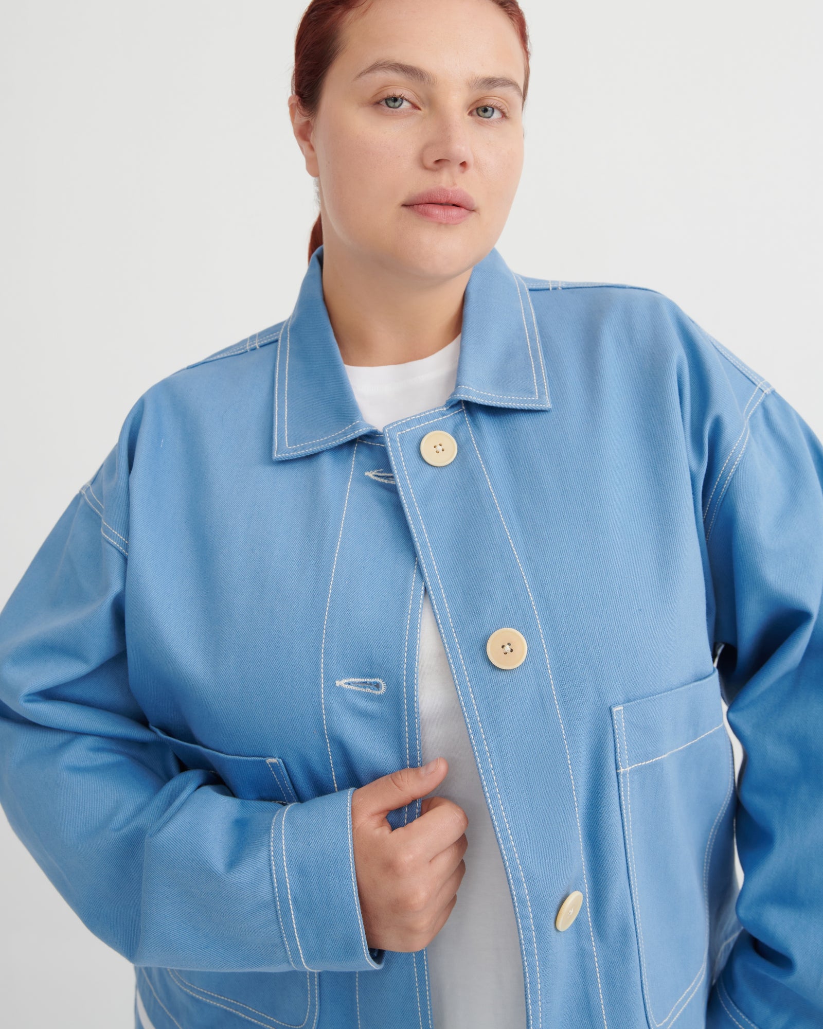 Kowtow Ava Jacket - Sky Denim