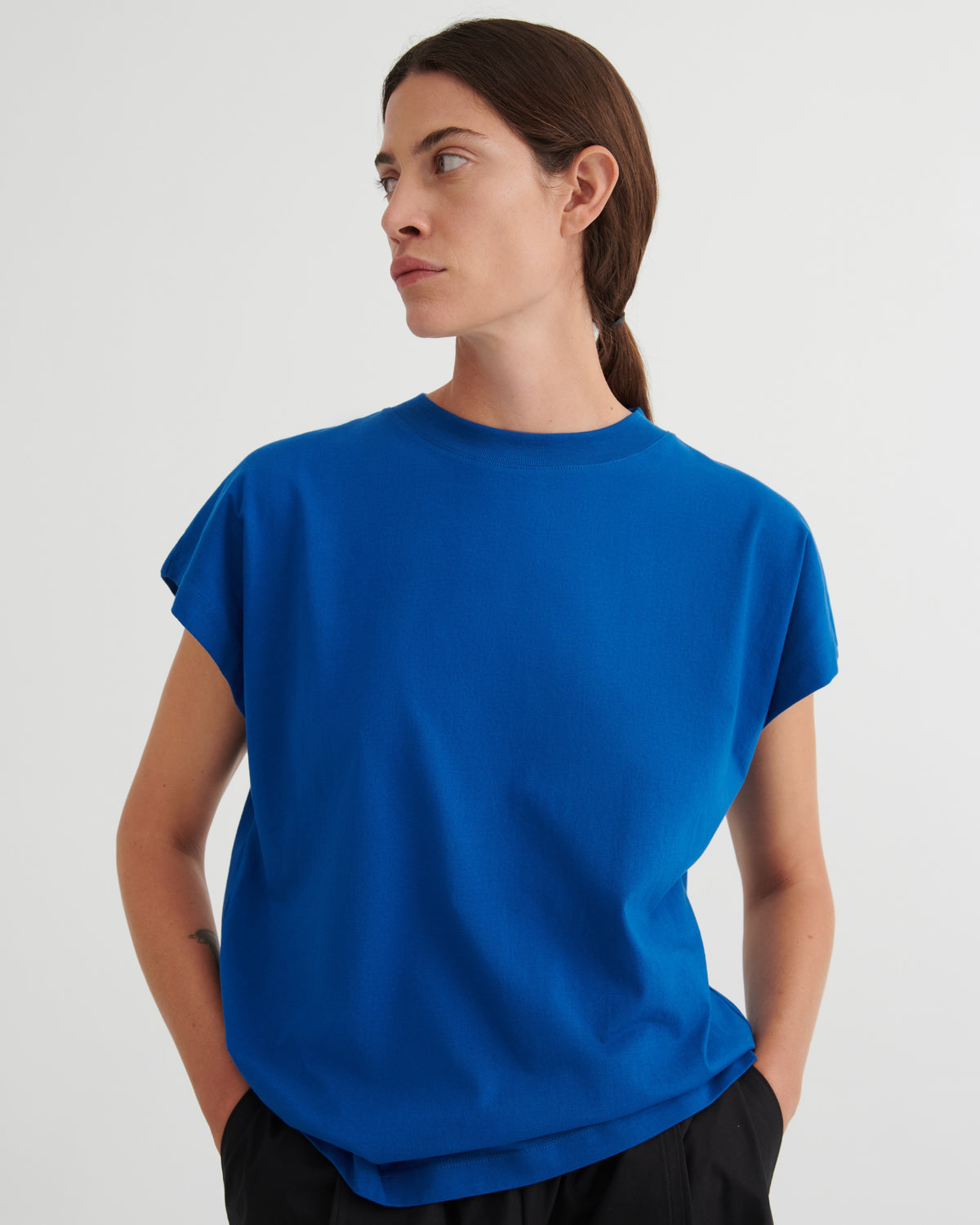 Kowtow Geometry Tee - Blue Orchid