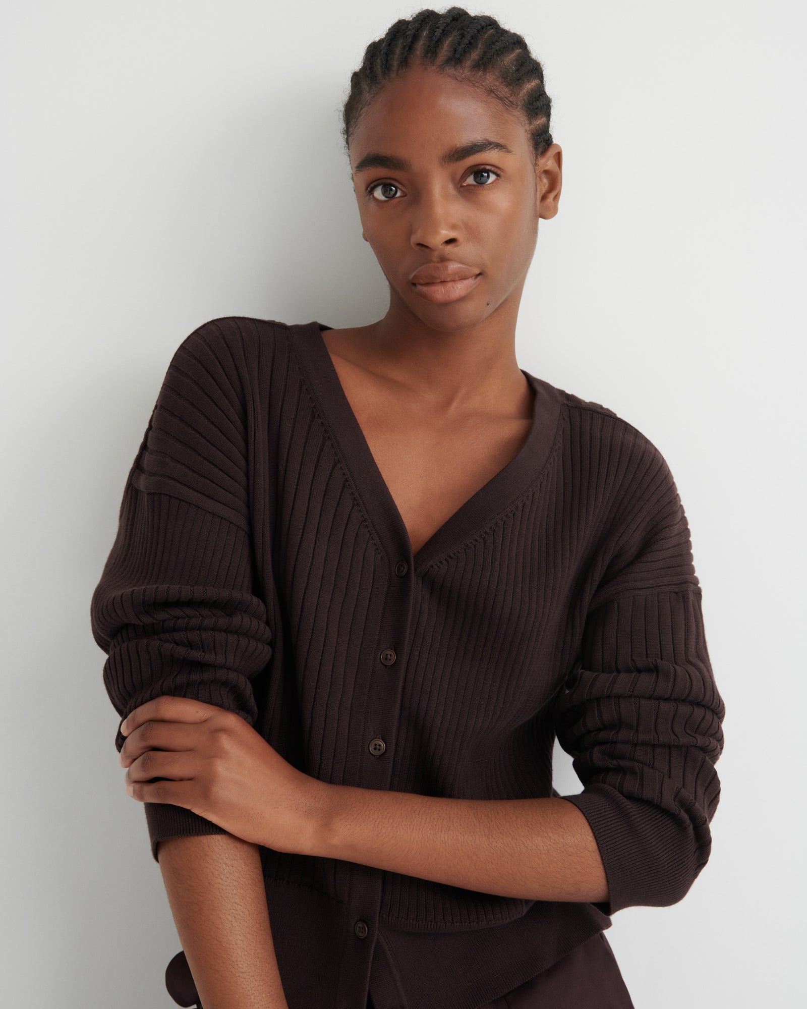 Kowtow Field Cardigan - Sable